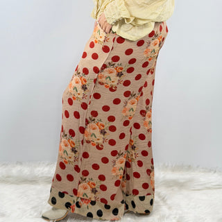 Jaded Gypsy Starlight Drift Pants Ruby Dot