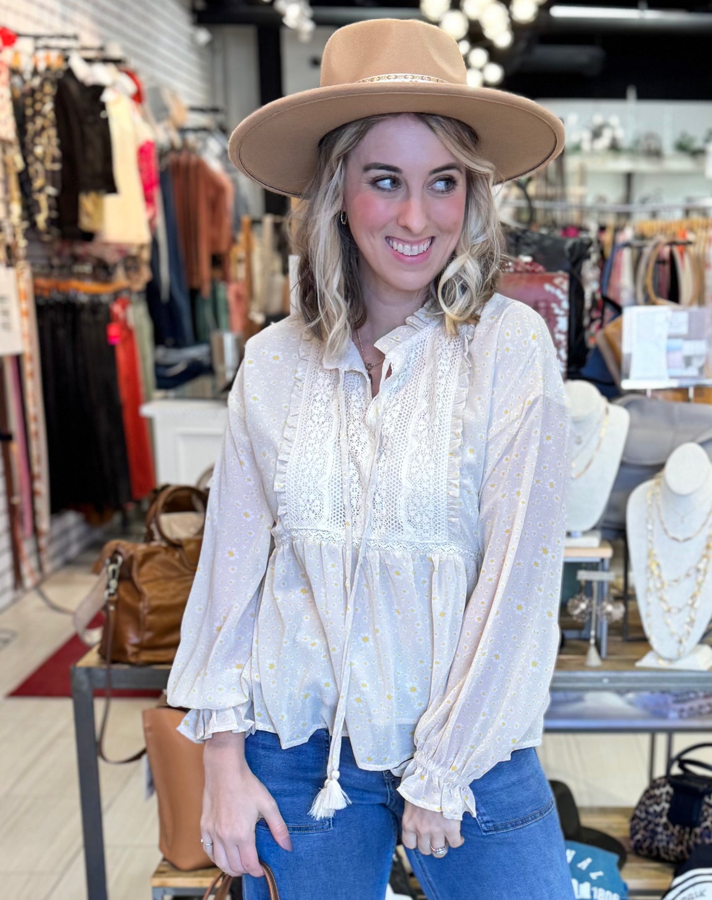 Sunlit Daisy Blouse