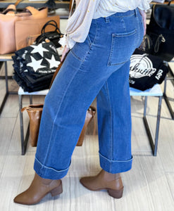 Vervet High Rise Super Soft Baggy Wide Denim Jean