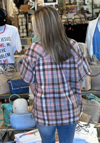 Chic Classmate Button Up Top - White Lily Boutique