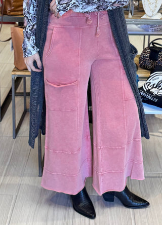 Lazy Days Terry Knit Pants - White Lily Boutique