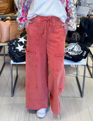 Lazy Days Terry Knit Pants - White Lily Boutique
