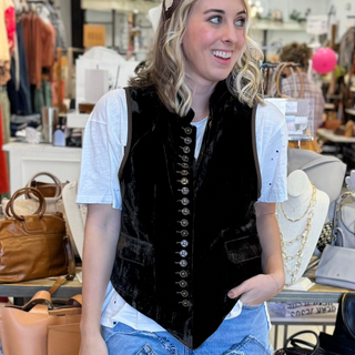 Jaded Gypsy Mesmerized Velvet Vest