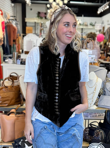 Jaded Gypsy Mesmerized Velvet Vest