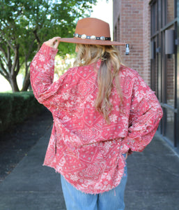 Western Days Button Up Top