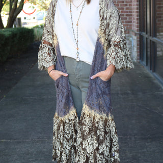 A Likely Story Brown Duster - White Lily Boutique