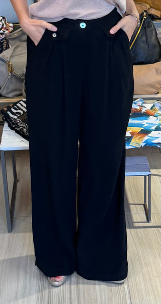 Breezy Linen Bliss Trousers - White Lily Boutique