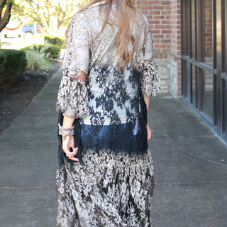A Likely Story Black Duster - White Lily Boutique