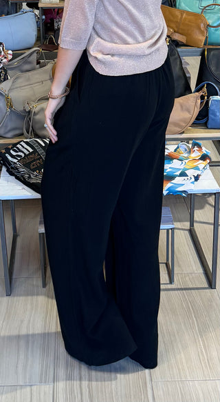Breezy Linen Bliss Trousers - White Lily Boutique