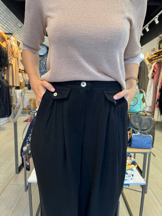 Breezy Linen Bliss Trousers - White Lily Boutique