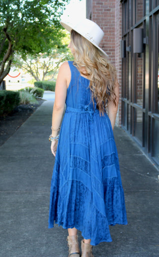 Vintage Bohemian Corset Dress - White Lily Boutique