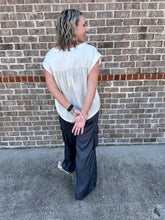 Ease and Elegance Satin Cargo Pants