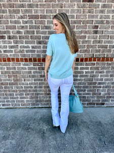 SPANX Flare White Jeans
