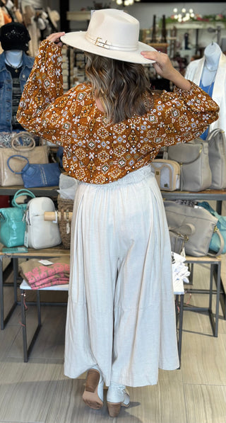 Swing With Me Trouser Pant - White Lily Boutique