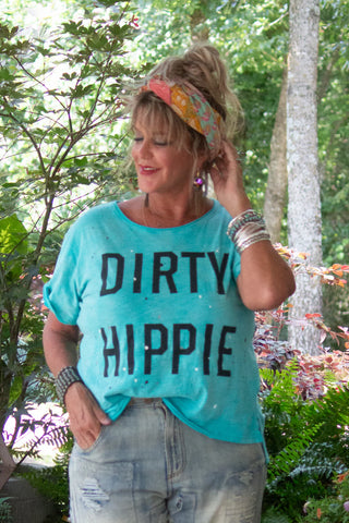 Jaded Gypsy: The Artisan ‘Dirty Hippie’ Tee in Vintage Island Berry