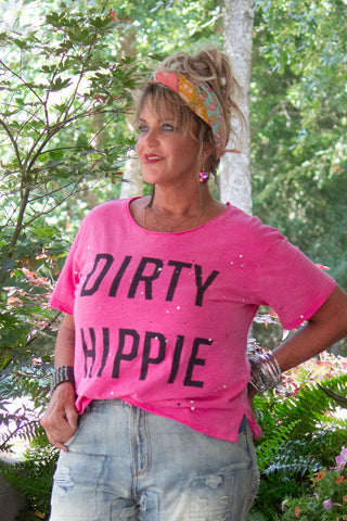 Dirty Hippie Tee-Vintage Dragonfruit - Jaded Gypsy