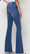 Vervet Alison Mid Rise Mini Flare with Raw Hem Jeans