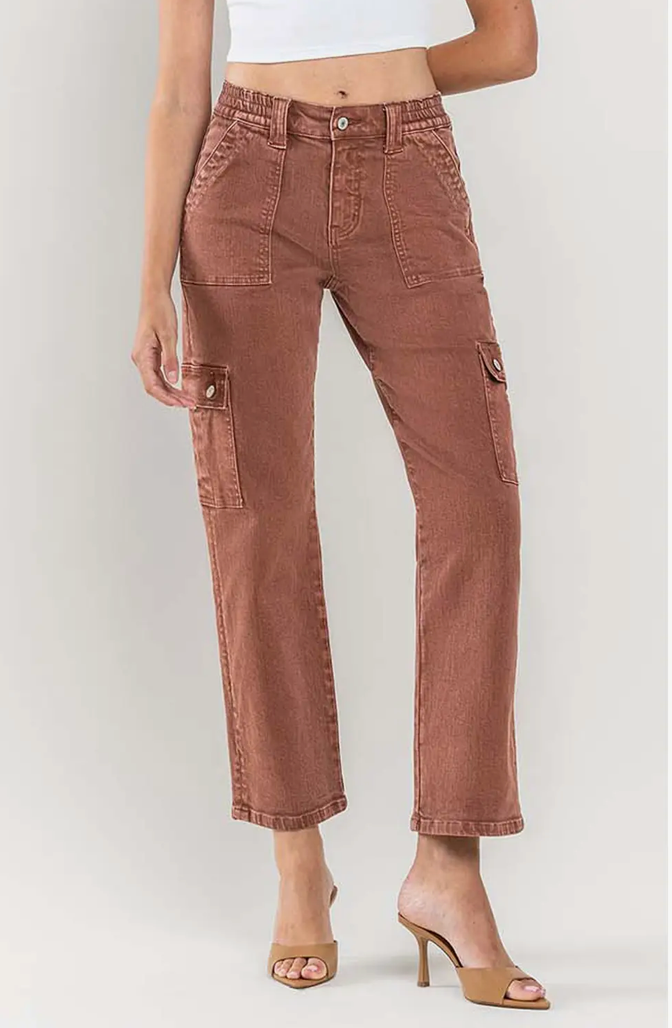 Vervet Dixie Straight Leg Cargo Pocket Jean