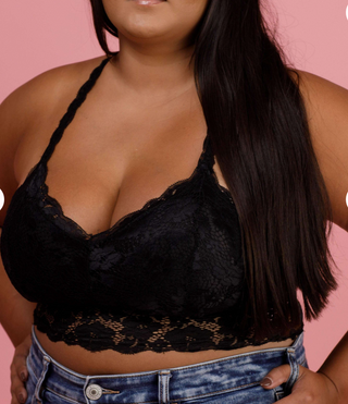 Juliette Deluxe Racerback Lace Bralette - White Lily Boutique