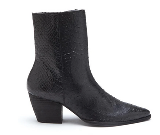 Caty Black Snake Boots by Matisse - White Lily Boutique