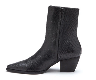 Caty Black Snake Boots by Matisse - White Lily Boutique