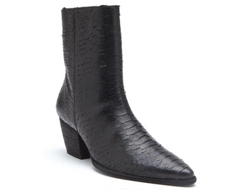 Caty Black Snake Boots by Matisse - White Lily Boutique