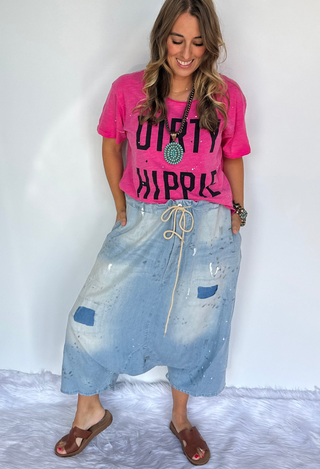 PREORDER- Jaded Gypsy Earthsong Harem Pants in OLIVE GREEN