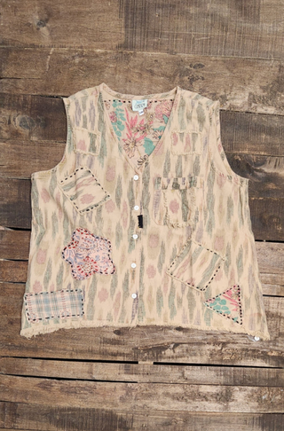 Balinese Walks Vest - Plum Tribal by Jaded Gypsy - Reversible