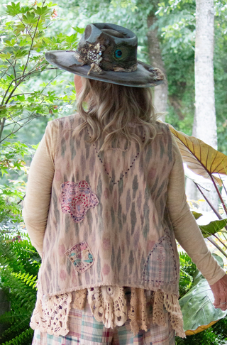 Balinese Walks Vest - Plum Tribal by Jaded Gypsy - Reversible