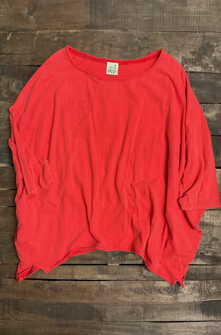 Jaded Gypsy "BE FREE" Tunic Top In VINTAGE WATERMELON