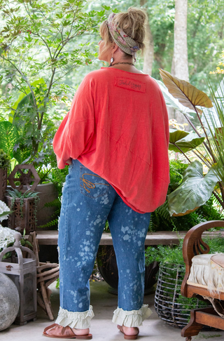 Jaded Gypsy "BE FREE" Tunic Top In VINTAGE WATERMELON