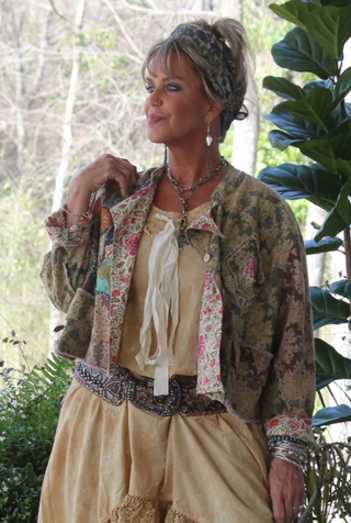 Stardust Rambler Reversible Floral Jacket | Artisan Cotton by Jaded Gypsy