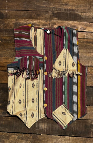 Balinese Walks Vest - Magenta Tribal by Jaded Gypsy