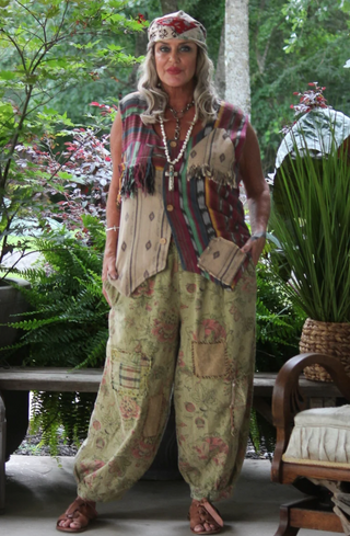 Balinese Walks Vest - Magenta Tribal by Jaded Gypsy