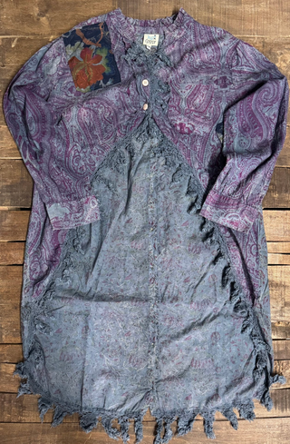 Jaded Gypsy | Moon Shade Reversible Cotton Jacket in Plum Delight