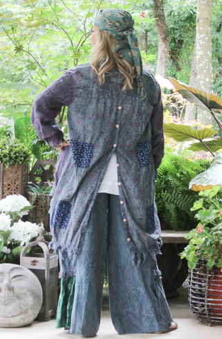 Jaded Gypsy | Moon Shade Reversible Cotton Jacket in Plum Delight