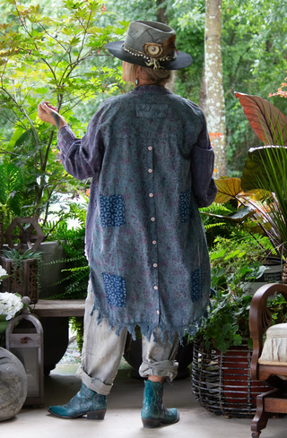 Jaded Gypsy | Moon Shade Reversible Cotton Jacket in Plum Delight