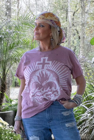 Jaded Gypsy Moon Dance Tee – Artisanal Cherished Heart Edition