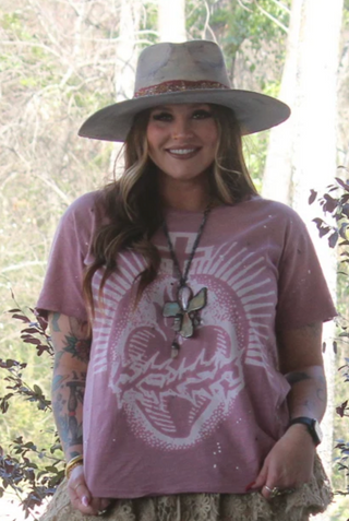 Jaded Gypsy Moon Dance Tee – Artisanal Cherished Heart Edition