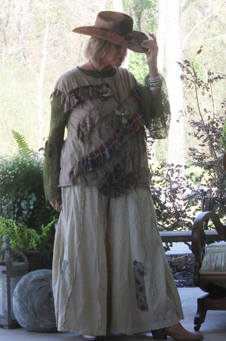Jaded Gypsy Moonbeam Nomad Pants - Beige