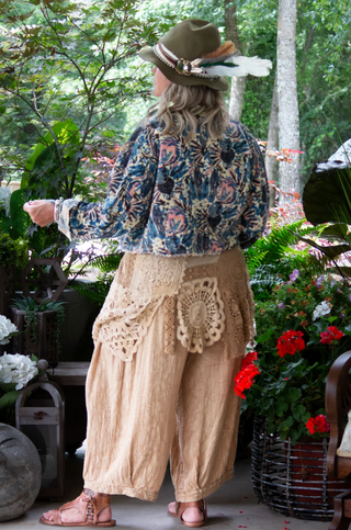 Jaded Gypsy Enchanted Dreams Jacket - Dusty Blue Stripe
