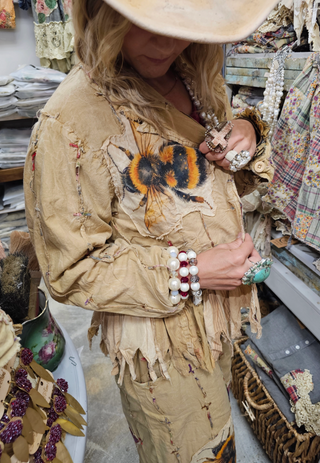 Bumble Bee Rose Jacket by A Rare Bird