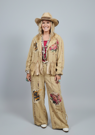 Bumble Bee Rose Jacket by A Rare Bird