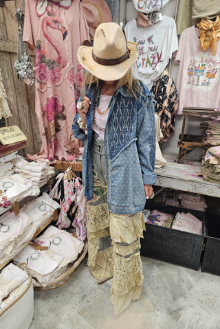 Denim Polka Dot Shirt by A Rare Bird