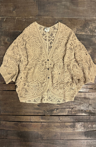 Jaded Gypsy Golden Melody Top in Oatmeal