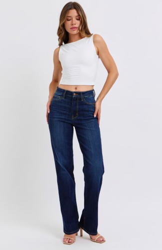 Judy Blue High Waist Straight Leg Denim Jean 