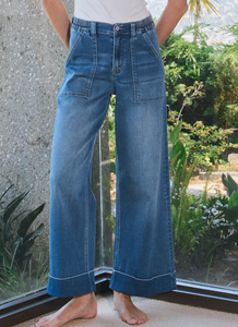 Vervet High Rise Super Soft Baggy Wide Denim Jean