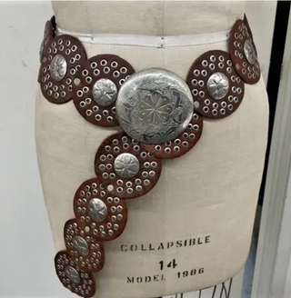 B100 Moroccan Leather Belt Brown - White Lily Boutique