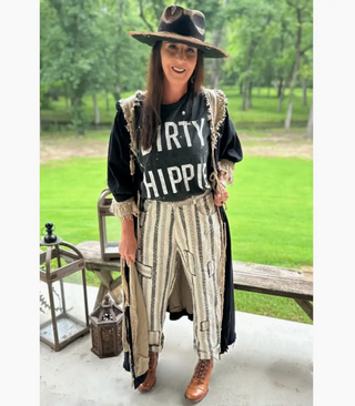 Jaded Gypsy Dirty Hippie Tee Vintage Black