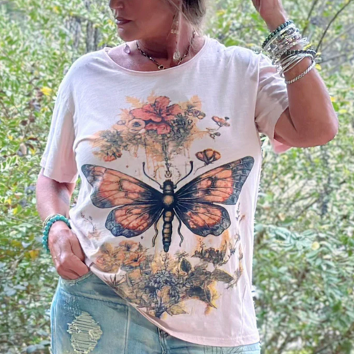 Flutter about Moon Dance Graphic tee shirt Jaded Gypsy Boho